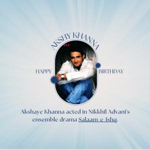 Akshaye Khanna Birthday