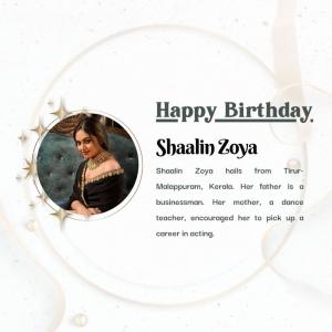 Shaalin Zoya Birthday