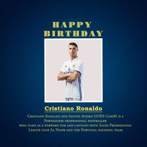 Cristiano Ronaldo Birthday