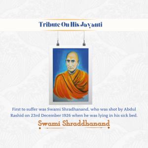 Swami Shraddhanand Birthday
