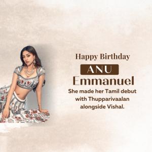 Anu Emmanual Birthday