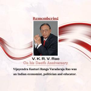 V. K. R. V. Rao Death Anniversary