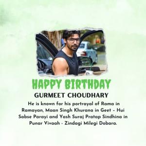 Gurmeet Choudhary Birthday