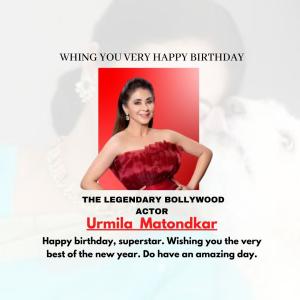 Urmila Matondkar Birthday